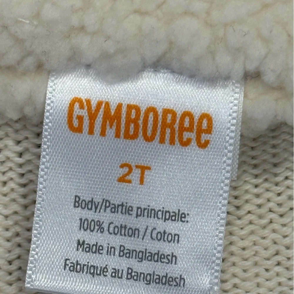 Gymboree Fairisle Cream Zip-Up Sweater